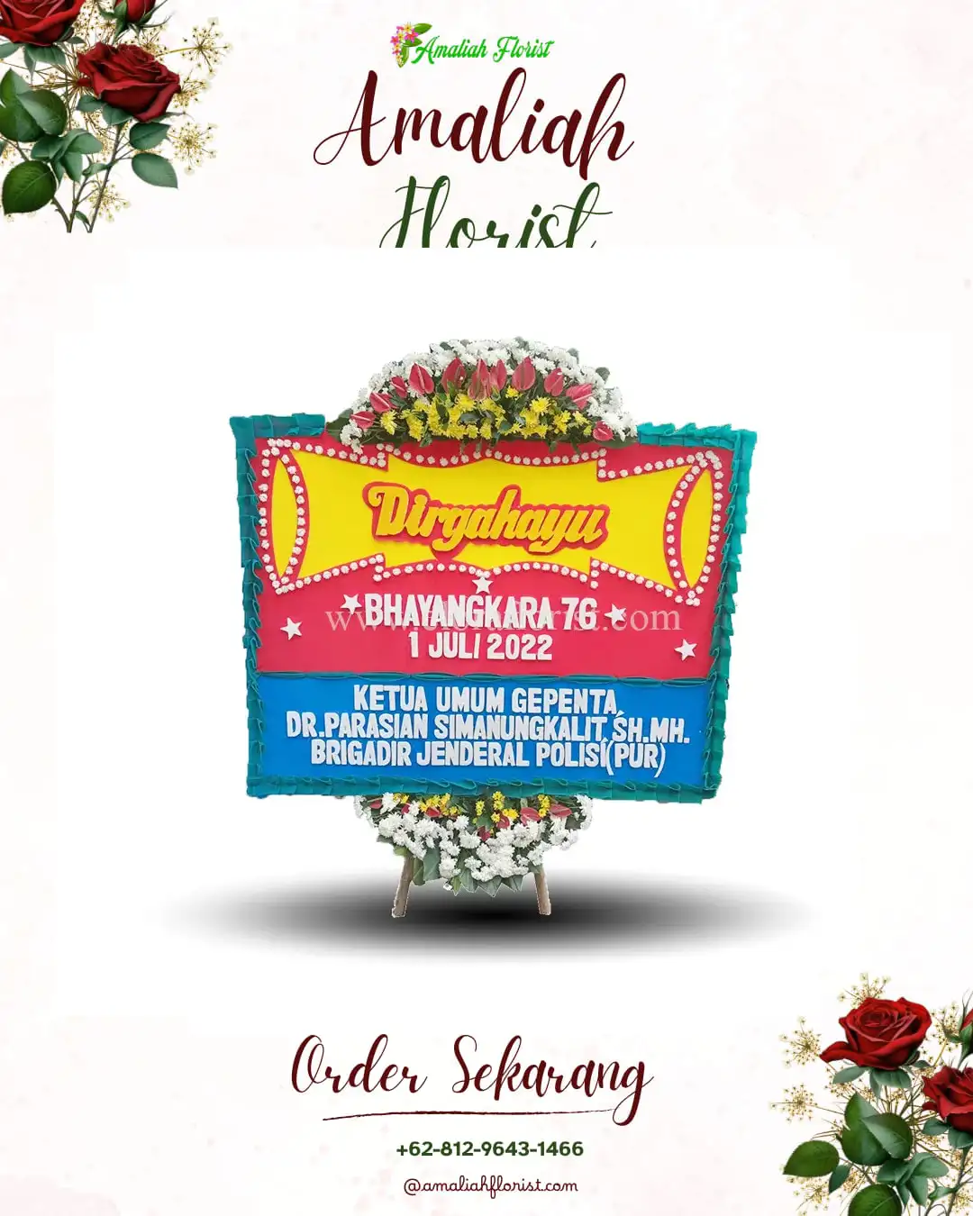 Papan Bunga HUT Ulang Tahun Playen